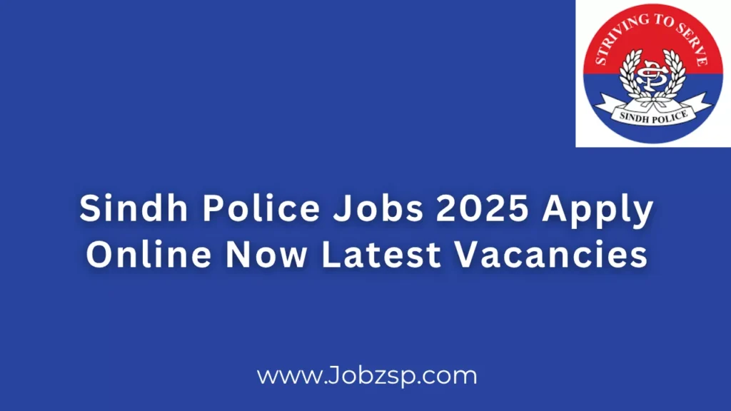 Sindh Police Jobs 2025 Apply Online Now Latest Vacancies